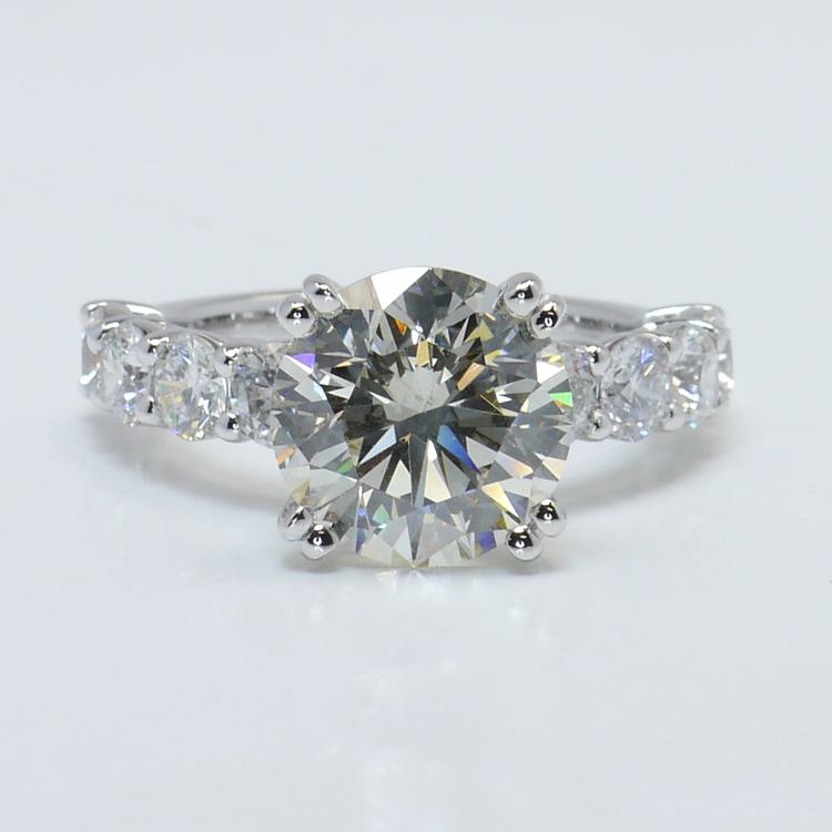 Shared Prong Diamond Engagement Ring