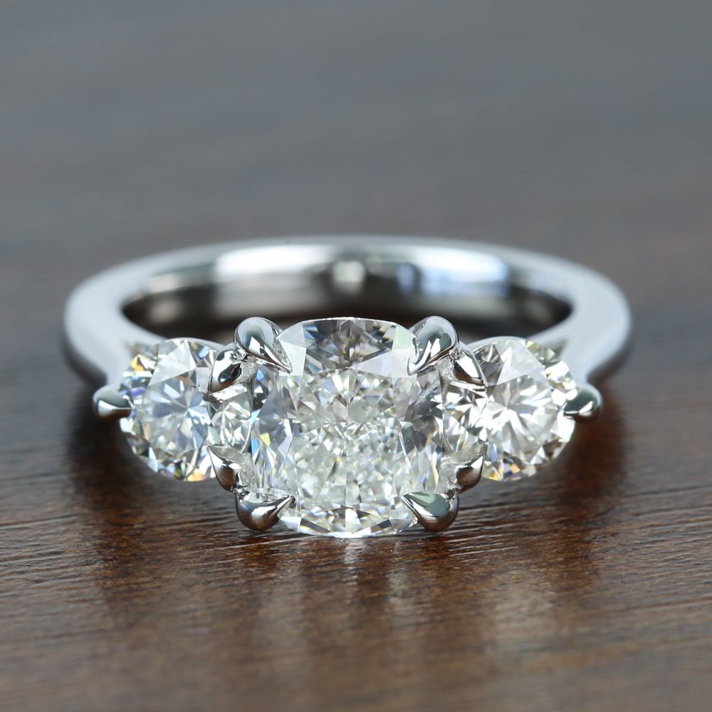 3 stone 1 carat diamond engagement ring