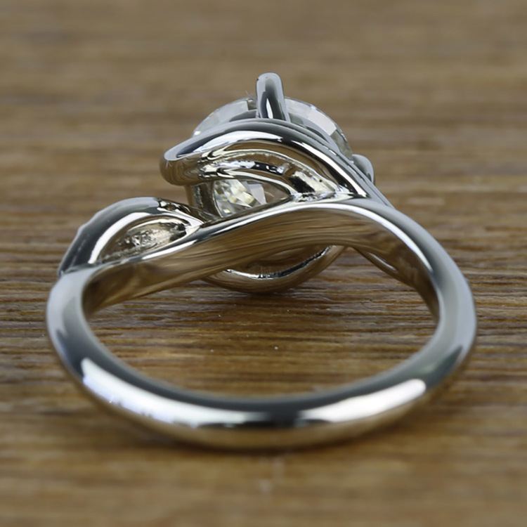 Twisted Vintage 1.90 Carat Round Loose Diamond Engagement Ring