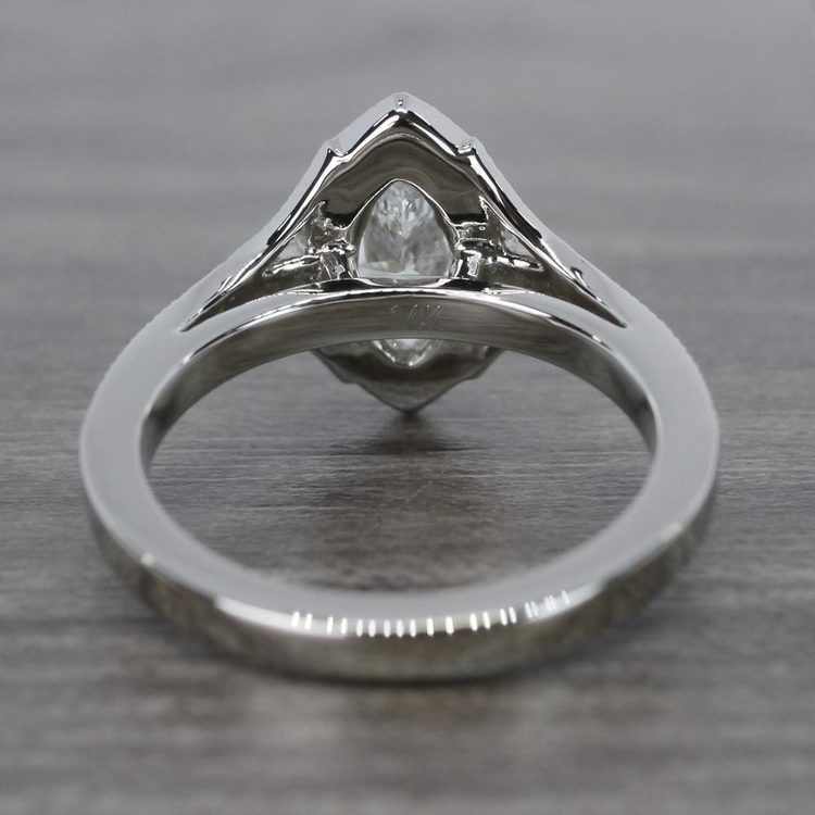  Unique  Vintage Style Marquise  Diamond  Ring 