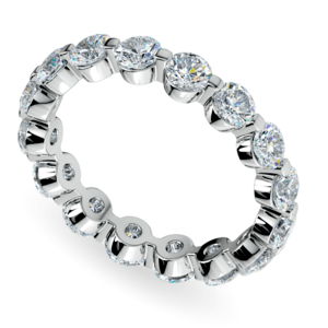 Diamond Eternity Band in White Gold (1 ctw)