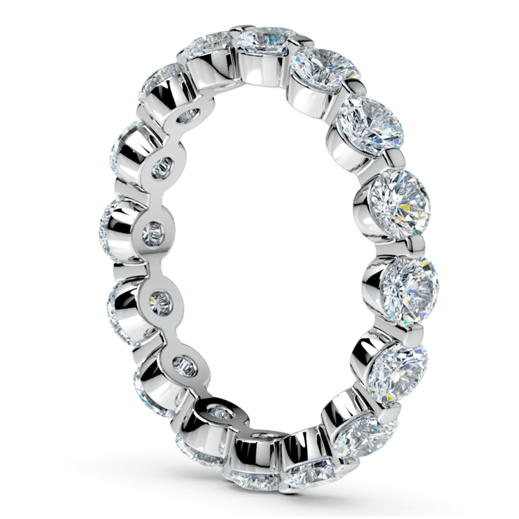 Floating Diamond Eternity Ring in Platinum (2 1/2 ctw)