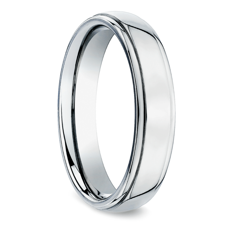 Beveled Men's Wedding Ring in Titanium (5mm)