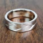 Braided Mens Wedding Ring Platinum Rp 