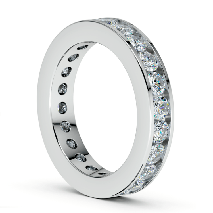 Channel Diamond Eternity Ring in Platinum (2 1/4 ctw)