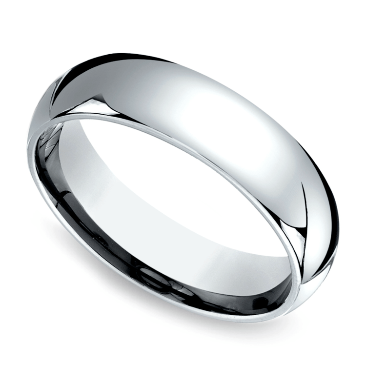 Comfort Fit Men's Wedding Ring in Platinum (6mm)