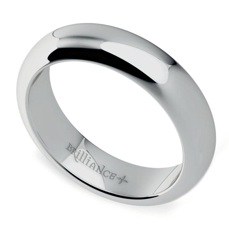 Wedding Ring in White Gold (5mm 