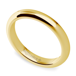 comfort yellow gold ring 3mm 5mm mm band mens