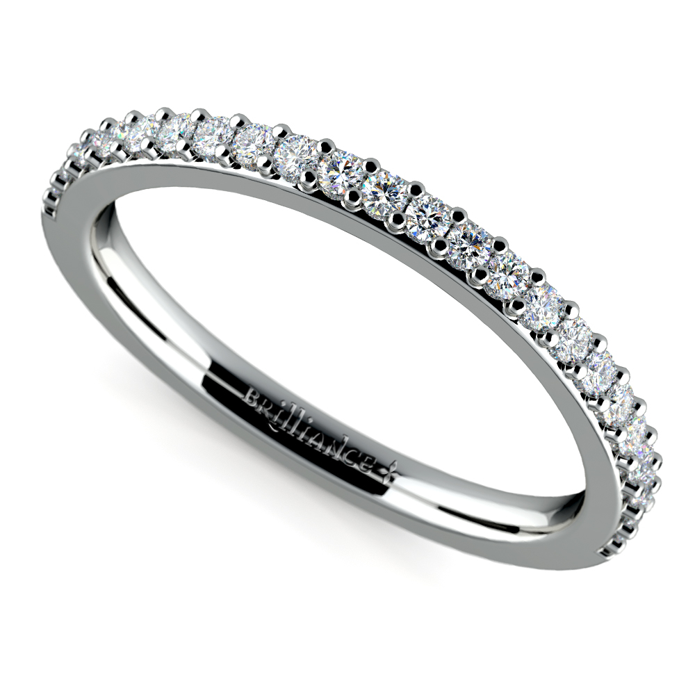 curved platinum diamond wedding bands