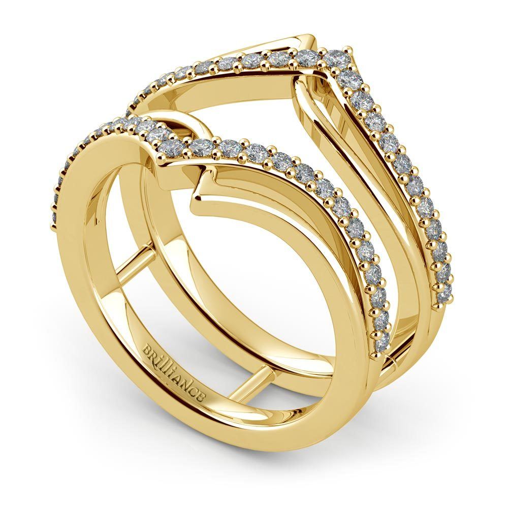 diamond ring wraps yellow gold