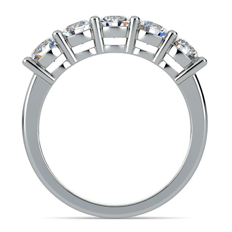 Five Diamond Wedding Ring in Platinum (2 ctw)