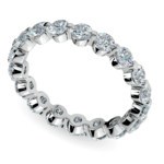 Floating Diamond Eternity Ring in Platinum (2 ctw)