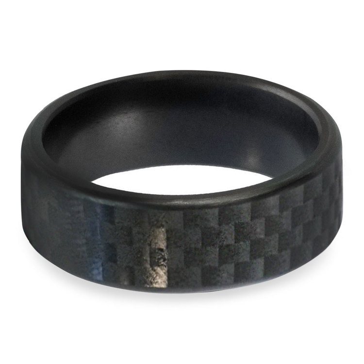 Kratos - Carbon Fiber Polished Elysium Ring (8mm)