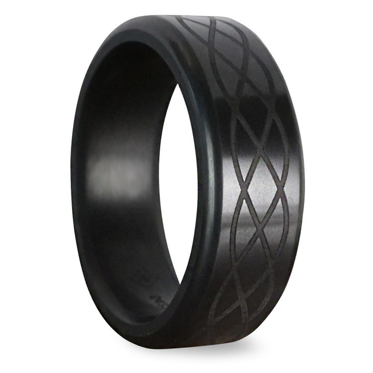 Kratos - Polished Celtic Weave Elysium Ring (8mm)