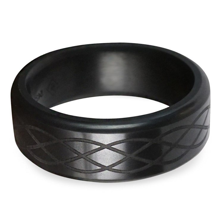 Kratos - Polished Celtic Weave Elysium Ring (8mm)