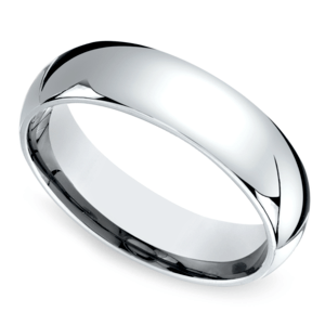 Mid-Weight Men's Wedding Ring in Platinum (4mm)