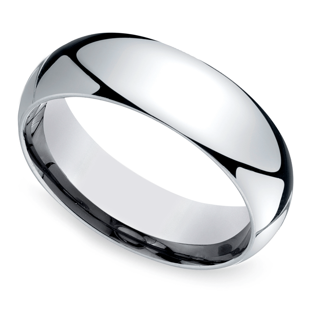 Mid-Weight Men's Wedding Ring in Platinum (7mm)