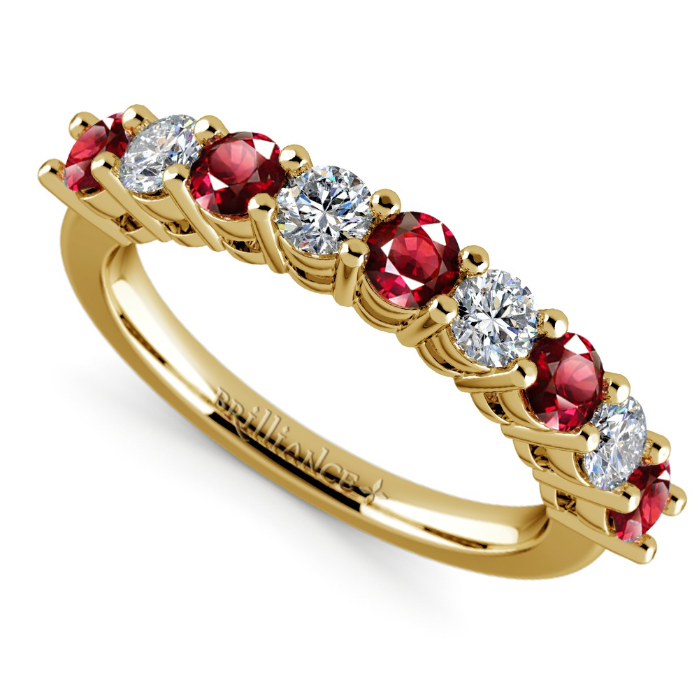 diamonds and ruby rings