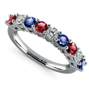 ruby sapphire and diamond engagement ring