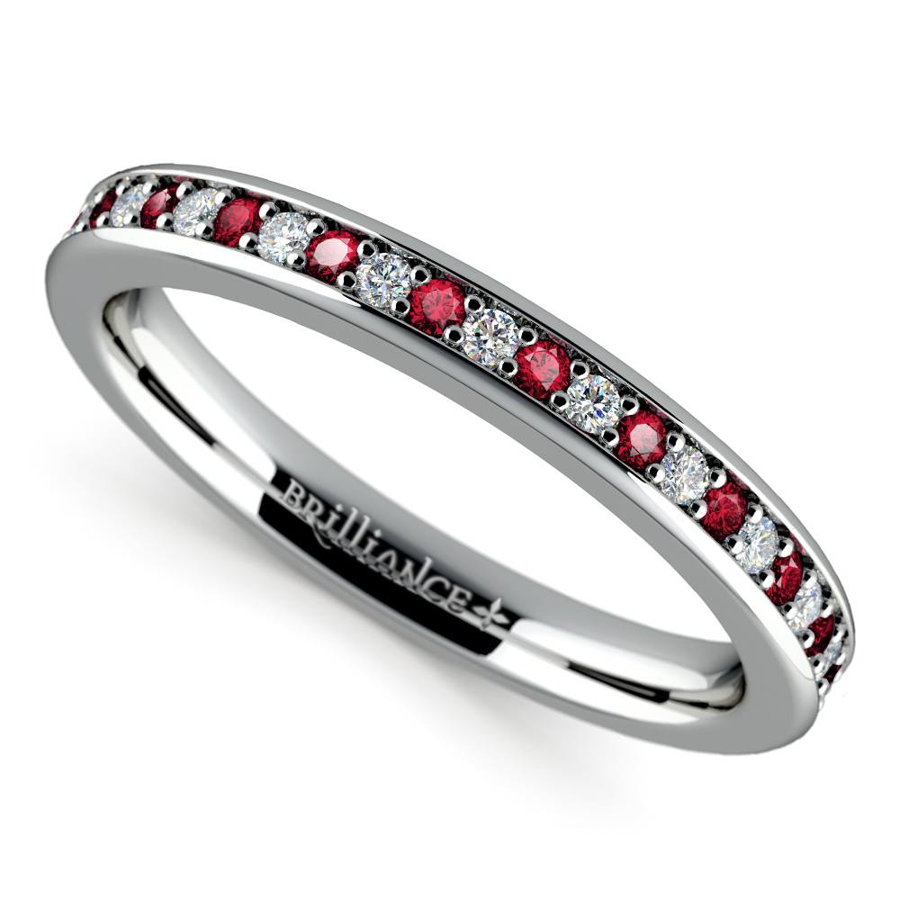 ruby diamond ring band