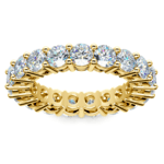 Diamond Eternity Ring in Yellow Gold (4 ctw)