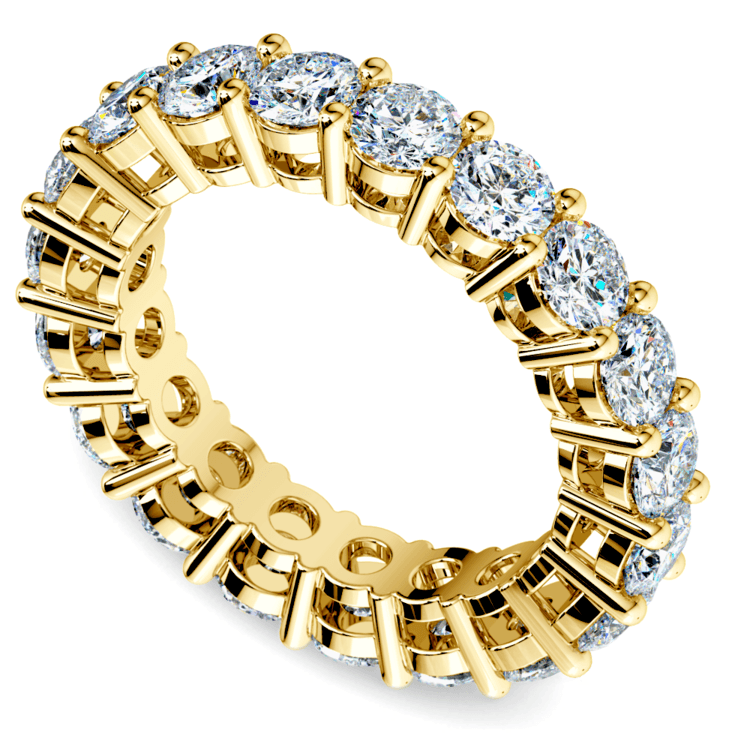 Diamond Eternity Ring in Yellow Gold (4 ctw)