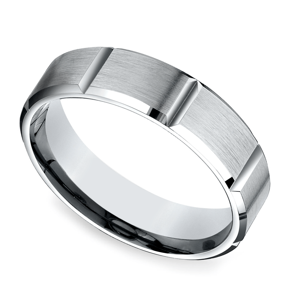 Men's store groove ring