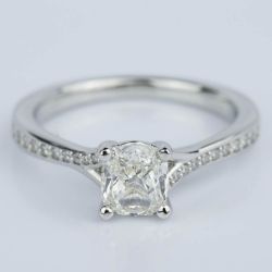 Pear Sapphire Gemstone Marquise Diamond Engagement Ring in White Gold ...